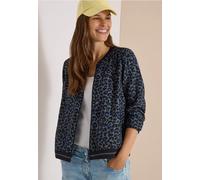 Blouson CECIL, Damen, Gr. L (42), dried olive grün, Stoff, 85% Viskose, 15% Nylon, comfort fit normal, Rundhals, Bündchen, Jacken Blouson, aus softem Materialmix, Topseller (73828035-L) dried olive gr