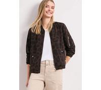 Blouson STREET ONE, Damen, Gr. 36, molten earth, Stoff, 90% Polyester, 10% Elasthan, gemustert, regular fit normal, Rundhals, elastischer Bund, Jacken Blouson, aus softem Materialmix (36585720-36) mol