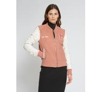 Blouson MUSTANG "31022104", Damen, Gr. M, rosa (desert sand, sanftes weiß), Obermaterial: 100% Lammleder; Futter: 90% Baumwolle, 10% Polyester; Ärmelfutter: 100% Polyester; Strickmaterial: 95% Polyest