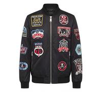 Blouson PHILIPP PLEIN "Bomberjacke", Herren, Gr. XL, schwarz (02, schwarz), Stoff: 100% Polyamid. Futter: 100% Polyester. Polsterung: 100% Polyester, Jacken Blouson (73194448-XL) 02, schwarz