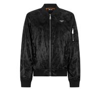 Blouson PHILIPP PLEIN "Camouflage", Herren, Gr. XL, schwarz (02, schwarz), Stoff: 100% Polyester. Futter: 100% Polyamid. Polsterung: 100% Polyester, Jacken Blouson (19010935-XL) 02, schwarz