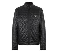 Blouson PHILIPP PLEIN "Jacke", Herren, Gr. M, schwarz (02, schwarz), Obermaterial: 100% Polyurethan. Futter: 100% Polyester. Füllung: 100% Polyester, Jacken Blouson (11091404-M) 02, schwarz