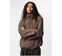 Blouson PIECES "PCSIF JACKET NOOS BC", Damen, Gr. XL, braun (morel), Web, Obermaterial: 100% Polyester, unifarben, normal, Jacken Blouson, Kunstfaser (88666047-XL) morel