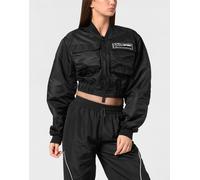 Blouson PLEIN SPORT "Bomberjacke", Damen, Gr. XXL, schwarz (02, schwarz), Obermaterial: 100% Polyester; Futter: 100% Polyester, Jacken Blouson (21601538-XXL) 02, schwarz