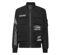 Daunenjacke PLEIN SPORT "Bomberjacke", Herren, Gr. 3XL, schwarz (02, schwarz), Obermaterial: 100% Polyester; Futter: 100% Nylon; Füllung: 100% Polyester, Jacken (91960401-XXXL) 02, schwarz