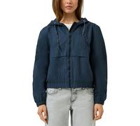 Blouson QS, Damen, Gr. XL (42), blau, Web, Obermaterial: 100% Baumwolle. Futter: 100% Polyester, unifarben, lässig geschnitten hüftlang, Rundhals, elastischer Bund, Jacken Blouson, kurz, mit Kapuze (5