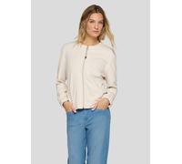 Blouson RABE "Jacke", Damen, Gr. 48, beige, 48%Polyester 47%Viskose 5%Elasthan, unifarben, gerade, gerader Abschluss, Jacken Blouson (15208069-48) beige