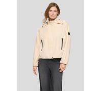 Blouson RABE "Jacke", Damen, Gr. 52, beige, 50%Polyester 40%Baumwolle 10%Polyamid 100%Viskose, unifarben, gerade, gerader Abschluss, Jacken Blouson (54588535-52) beige