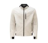 Blouson RICANO "Lederjacke Durano", Herren, Gr. XXL, weiß, Obermaterial: 100% Lammnappaleder LANA. Futter: 100% Baumwolle CO., schmal, hoch geschlossener Ausschnitt, Jacken Blouson, Handgefertigt aus 