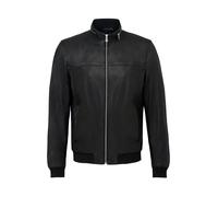 Blouson RICANO "Lederjacke Martinus", Herren, Gr. 3XL, schwarz, Obermaterial: 100% Lammnappaleder LANA. Futter: 100% Polyester PES., schmal, hoch geschlossener Ausschnitt, Jacken Blouson, Handgefertig