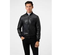 Blouson RICANO "Lederjacke Samuel", Herren, Gr. 3XL, schwarz, Obermaterial: 100% Lammnappaleder LANA. Futter: 100% Polyester PES., normal, Rundhals, Jacken Blouson, Handgefertigt aus echtem Leder (304