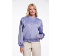 Blouson RINO & PELLE "BANNER", Damen, Gr. 42, brushed blau, Web, Obermaterial: 97% Polyester, 3% Elasthan. Futter: 100% Polyester, Bündchen, Jacken Blouson, mit falscher Tasche am Ärmel (26466952-42) 