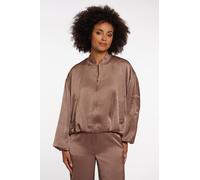 Blouson RINO & PELLE "FLORE", Damen, Gr. 42, slate bark, Obermaterial: 100% Polyester. Futter: 100% Polyester, glänzend, Jacken Blouson (44289546-42) slate bark
