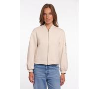 Blouson RINO & PELLE "NOON", Damen, Gr. 38, birch, Satin, Obermaterial: 78% Viskose, 15% Polyamid, 7% Elasthan. Futter: 100% Polyester, unifarben, lässig geschnitten hüftbedeckend, V-Ausschnitt, Flach