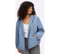 Blouson SHEEGO, Damen, Gr. 50, bleu, 100% Polyester, unifarben, Jacken Blouson (74827824-50) bleu