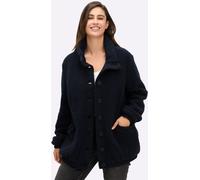 Blouson SHEEGO, Damen, Gr. 56, tiefblau, 100% Polyester, Bündchen:95% Polyester, 5% Elasthan, unifarben, Jacken Blouson (79498607-56) tiefblau