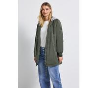Street One Damen 2005351 Langer Blousun mit Kapuze, Cypress Green, 36