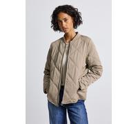 Blouson STREET ONE, Damen, Gr. 36, smooth champagne, Stoff, Obermaterial: 55% Polyester, 45% Polyamid; Futter: 100% Polyester; Füllung: 100% Polyester, unifarben, normal normal, hoch geschlossener Aus