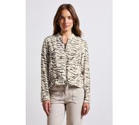 Street One Frauen Gemusterter Blouson in Braun, Gr: 42