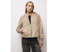 Blouson STREET ONE, Damen, Gr. 46, smooth champagne, Stoff, Obermaterial: 100% Polyester; Futter: 100% Polyester, unifarben, normal normal, Rundhals, Bündchen, Jacken, mit Tunnelzug am Saum (89125435-