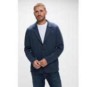 Blouson STREET ONE MEN, Herren, Gr. L (42), blau (bold blau), Stoff, 75% Polyester, 20% Viskose, 5% Elasthan, unifarben, normal normal, V-Ausschnitt, Bündchen, Jacken Blouson, aus elastischem Material