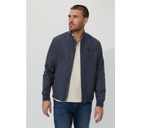 Blouson STREET ONE MEN, Herren, Gr. L (42), blau (summer night blau), Stoff, Obermaterial: 100% Polyester. Futter: 100% Polyester, unifarben, comfort fit normal, hoch geschlossener Ausschnitt, normale