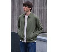 Blouson STREET ONE MEN, Herren, Gr. XL (44), natural grün, Web, Obermaterial: 98% Baumwolle, 2% Elasthan. Futter: 100% Baumwolle, unifarben, normal normal, V-Ausschnitt, Bündchen, Jacken Blouson, mit