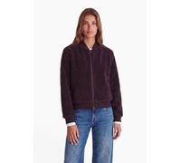 Blouson STREET ONE STUDIO, Damen, Gr. 38, braun (russet rot), Fleece;Stoff, Oberstoff: 100% Polyester. Futter: 100% Polyester, unifarben, regular fit normal, Rundhals, Bündchen, Jacken Blouson, in Uni