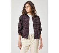 Blouson STREET ONE STUDIO, Damen, Gr. 44, very berry, Stoff, Obermaterial: 92% Viskose, 8% Polyester. Futter: 100% Polyester, normal normal, Rundhals, elastischer Bund, Jacken Blouson, im Leo Design (