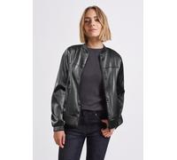 Blouson STREET ONE STUDIO, Damen, Gr. 46, schwarz, Stoff, Obermaterial: 70% Viskose, 25% Polyester, 5% Elasthan; Futter: 100% Polyester, unifarben, normal normal, Rundhals, elastischer Bund, Jacken Bl