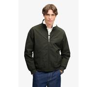 Blouson SUPERDRY "CAMPUS PADDED HARRINGTON JKT", Herren, Gr. L, grün (surplus goods olive grün), Web, Obermaterial: 100% Polyester, unifarben, relaxed fit normal, Bündchen, Jacken Blouson, Kunstfaser,