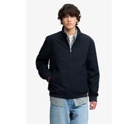 Blouson SUPERDRY "CAMPUS PADDED HARRINGTON JKT", Herren, Gr. XL, schwarz (eclipse navy), Web, Obermaterial: 100% Polyester, unifarben, relaxed fit normal, Bündchen, Jacken Blouson, Kunstfaser, relaxed