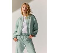 Blouson THE FASHION PEOPLE, Damen, Gr. 36, grün, Obermaterial: 65% Lyocell, 35% Baumwolle., unifarben, Jacken Blouson (15806903-36) grün