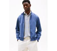 Blouson TOMMY HILFIGER "HARRINGTON JACKET", Herren, Gr. L, blau (faded indigo), Web, Obermaterial: 85% Polyester, 15% Polyamid, elastischer Bund, Jacken Blouson, Freizeitjacke, Übergangsjacke (9371276