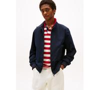 Blouson TOMMY HILFIGER "HARRINGTON JACKET", Herren, Gr. S, blau (desert sky), Web, Obermaterial: 85% Polyester, 15% Polyamid, casual, Langarm elastischer Bund, Jacken (89465456-S) desert sky