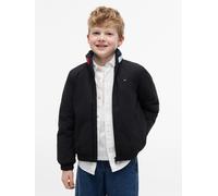 Blouson TOMMY HILFIGER, Jungen, Gr. 16 (176), schwarz, Web, Obermaterial: 100% Nylon. Futter: 100% Polyester. Füllung: 50% Polyester, 50% Polyester (REPREVE), unifarben, regular fit normal, hoch gesch