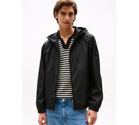 Blouson TOMMY HILFIGER "RWB HOODED JACKET", Herren, Gr. M, schwarz, Web, Obermaterial: 100% Polyester, hüftlang, elastischer Bund, Jacken Blouson, Freizeitjacke, Übergangsjacke elastische Bündchen, wa