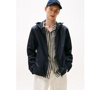 Blouson TOMMY HILFIGER "RWB HOODED JACKET", Herren, Gr. XXL, blau (desert sky), Web, Obermaterial: 100% Polyester, hüftlang, elastischer Bund, Jacken Blouson, Freizeitjacke, Übergangsjacke elastische 