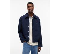 Blouson TOMMY JEANS "TJM CITY LIFE COACH JACKET", Herren, Gr. XL, blau (schwarz night navy), Web, Obermaterial: 100% Nylon. Futter: 100% Polyester, normal normal, Manschette, Jacken Blouson (37369863-
