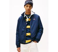 Blouson TOMMY JEANS "TJM ESSENTIAL PADDED JACKET EXT", Herren, Gr. L, blau (schwarz night navy), Web, Obermaterial: 100% Polyester, regular fit, elastischer Bund, Jacken Blouson, Freizeitjacke, Überga