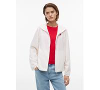 Blouson TOMMY JEANS "TJW OUTDOOR SHELL JACKET", Damen, Gr. S (36/38), weiß (ancient weiß), Web, Obermaterial: 100% Nylon, unifarben, normal, Jacken Blouson, Kunstfaser (86648863-S) ancient weiß