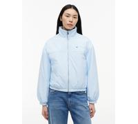 Blouson TOMMY JEANS "TJW PADDED HIGH NECK JACKET", Damen, Gr. S (36/38), kingly blau, Web, Obermaterial: 100% Nylon. Futter: 100% Polyester. Füllung: 100% Polyester, unifarben, normal, Jacken Blouson,