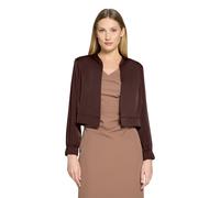 Blouson VERA MONT "Damen langarm", Damen, Gr. 34, braun (rostbraun), Satin, Obermaterial: 100% Polyester. Futter: 100% Polyester, festlich, lässig geschnitten, Jacken Blouson (62530622-34) rostbraun