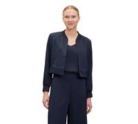 Blouson VERA MONT "Damen langarm", Damen, Gr. 38, blau (night sky), Satin, Obermaterial: 100% Polyester; Futter: 100% Polyester, festlich, lässig geschnitten, Jacken Blouson (86220255-38) night sky