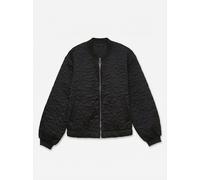 Blouson VERO MODA "VMCARA BOMBER WVN NOOS", Damen, Gr. XS, schwarz (schwarz detail:silber zipper), Web, Obermaterial: 96% Polyester, 4% Elasthan, unifarben, normal, elastischer Bund, Jacken Blouson, M