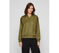 Blouson VILA "VIPAPAYA L/S BOMBER JACKET - NOOS", Damen, Gr. 36, grün (capulet olive), Web, Obermaterial: 100% Polyester, unifarben, regular fit normal, Rundhals, Jacken Blouson (23597360-36) capulet