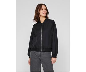 Blouson VILA "VIPAPAYA L/S BOMBER JACKET - NOOS", Damen, Gr. 36, schwarz (schwarz beauty), Web, Obermaterial: 100% Polyester, unifarben, regular fit normal, Rundhals, Jacken Blouson, Kunstfaser (84921