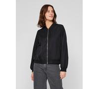 Blouson VILA "VIPAPAYA L/S BOMBER JACKET - NOOS", Damen, Gr. 44, schwarz (schwarz beauty), Web, Obermaterial: 100% Polyester, unifarben, regular fit normal, Rundhals, Jacken Blouson, Kunstfaser (84921