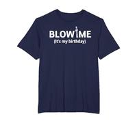 Blow Me It's My Birthday. Lustige Geburtstagsfeier T-Shirt, Herren Große Größen, Marineblau, 4X Tall