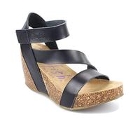 Blowfish Damen Hapuku Sandalen mit Keilabsatz, Farbe: Schwarz, 40.5 EU